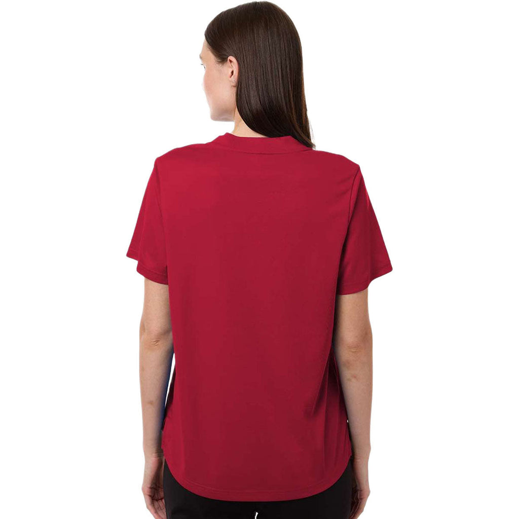 Core 365 Women's Classic Red Nova Performance Pique Polo