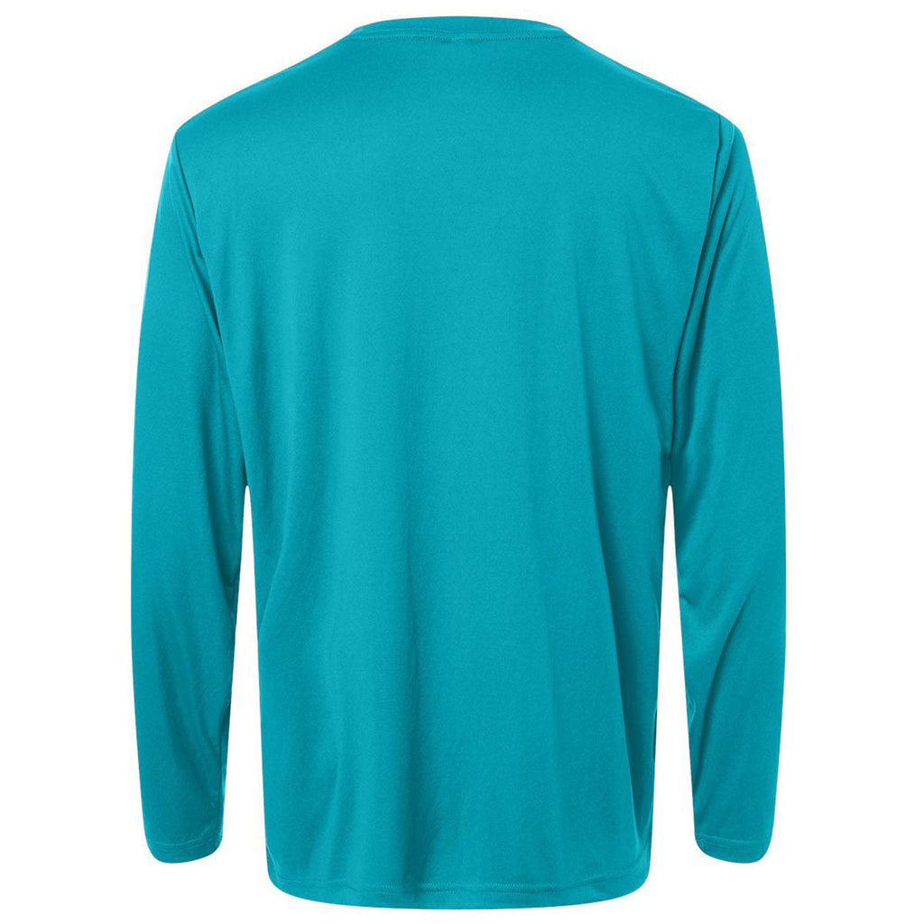 Core 365 Unisex Clear Teal Capital Long Sleeve Performance T-Shirt