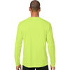 Core 365 Unisex Safety Yellow Capital Long Sleeve Performance T-Shirt