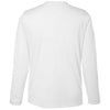 Core 365 Unisex White Capital Long Sleeve Performance T-Shirt
