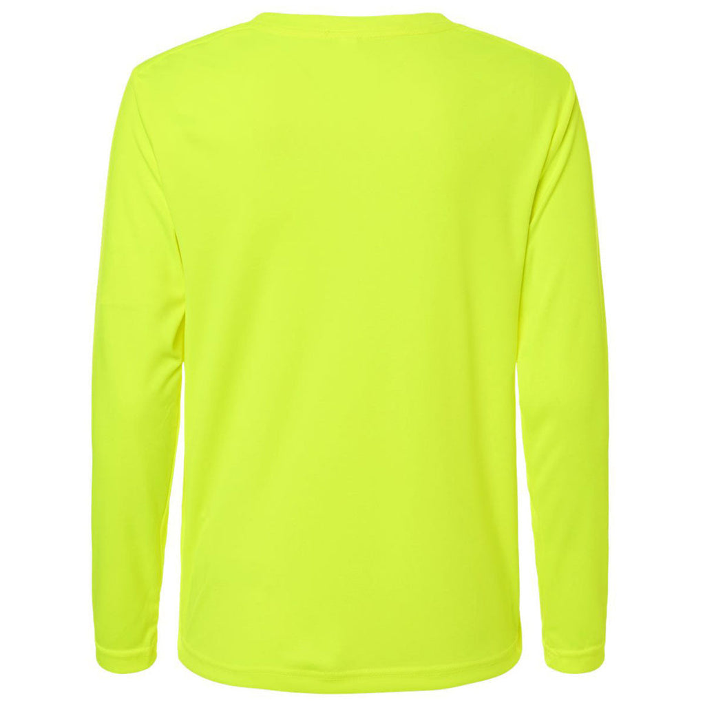 Core 365 Women's Safety Yellow Capital Performance Long Sleeve T-Shirt