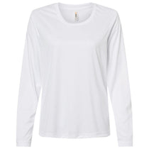 Core 365 Women's White Capital Performance Long Sleeve T-Shirt