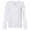 Core 365 Women's White Capital Performance Long Sleeve T-Shirt