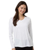 Core 365 Women's White Capital Performance Long Sleeve T-Shirt