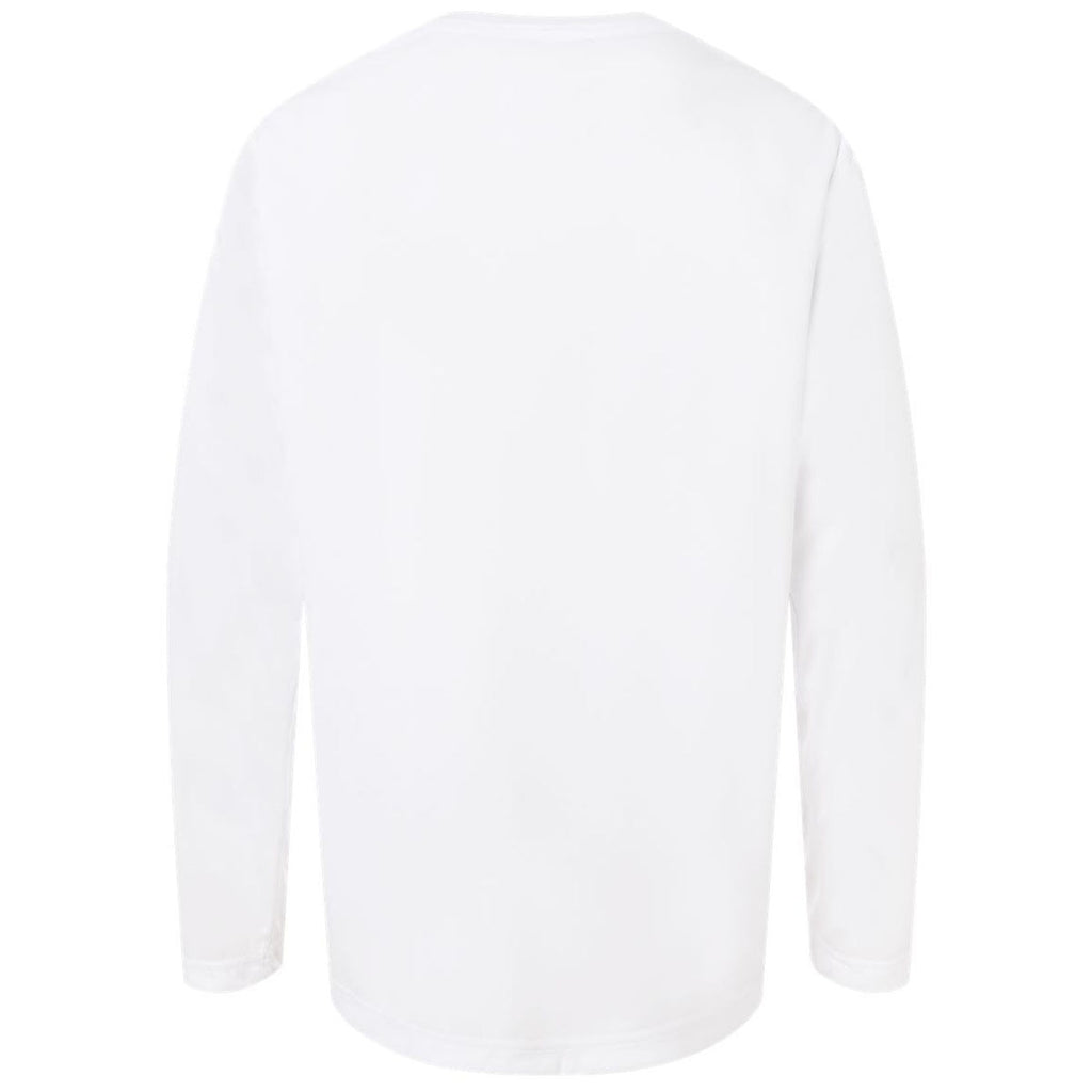 Core 365 Youth White Capital Performance Long Sleeve T-Shirt