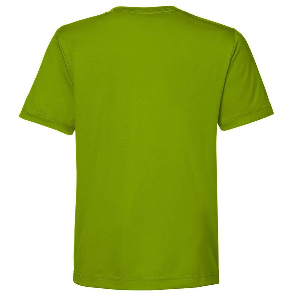 Core 365 Youth Acid Green Capital Performance T-Shirt