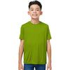 Core 365 Youth Acid Green Capital Performance T-Shirt