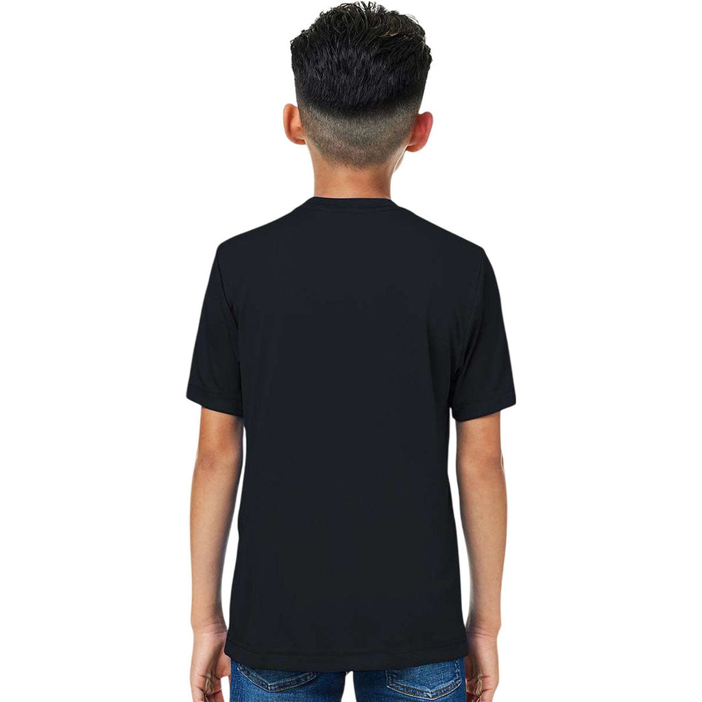 Core 365 Youth Black Capital Performance T-Shirt