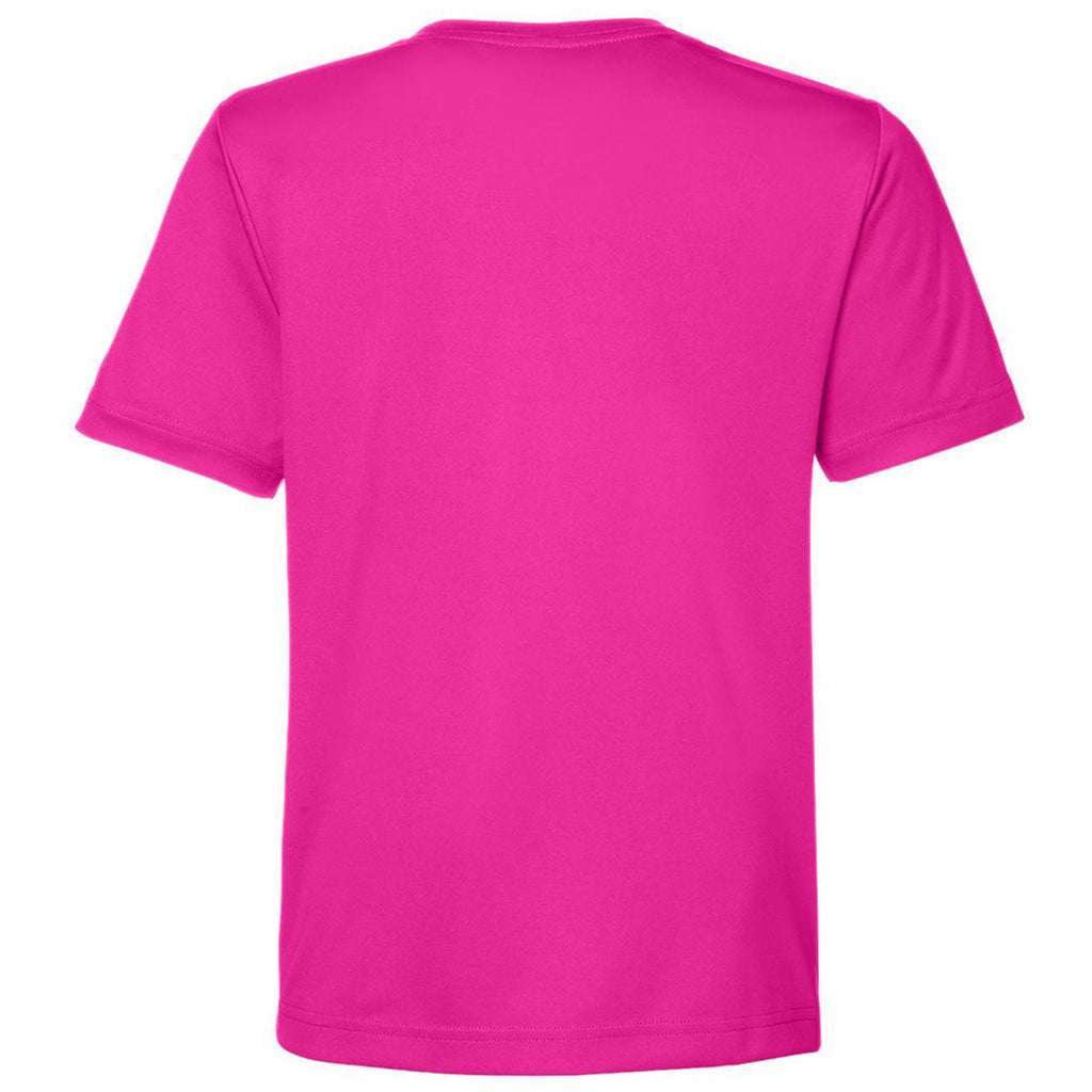 Core 365 Youth Bright Magenta Capital Performance T-Shirt