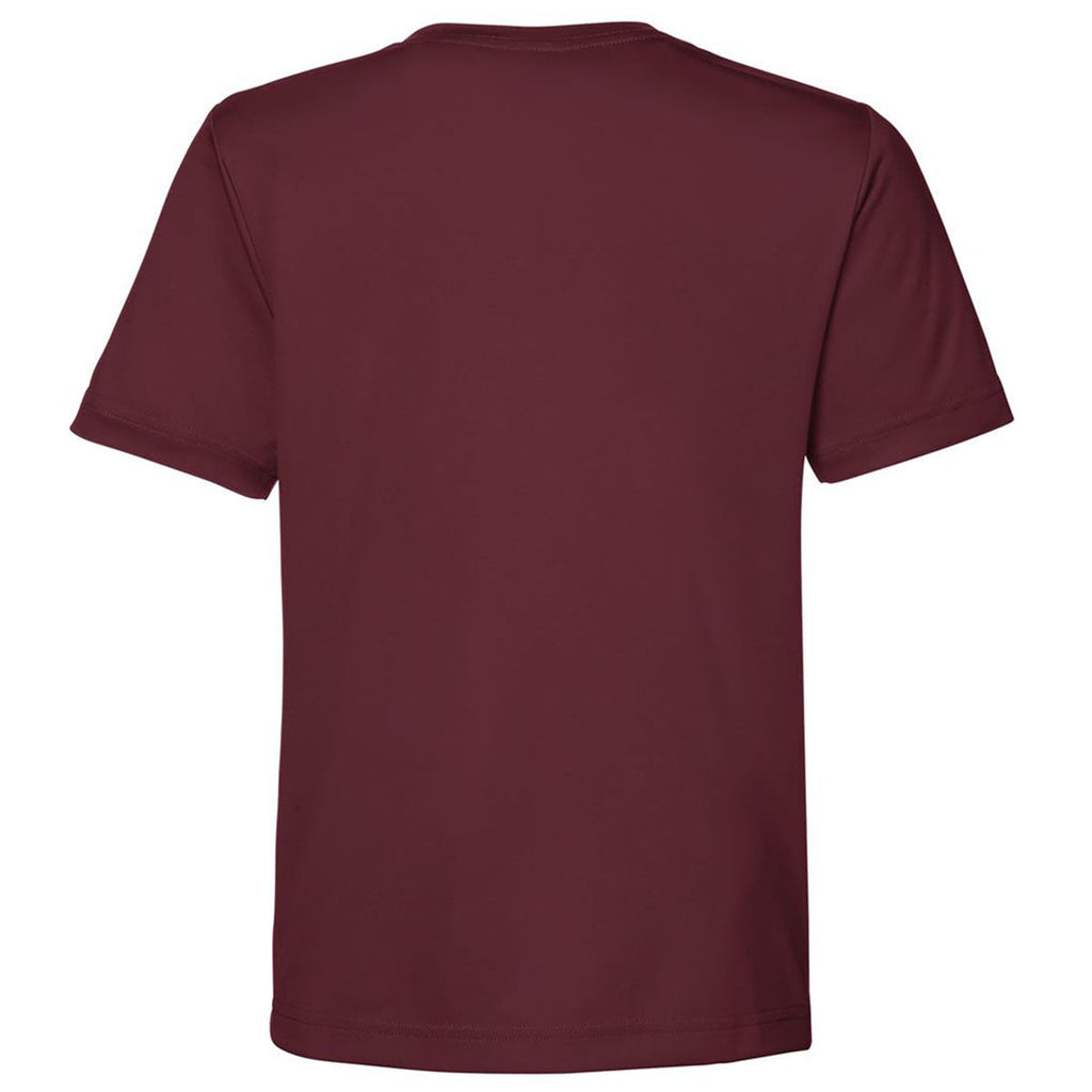 Core 365 Youth Burgundy Capital Performance T-Shirt