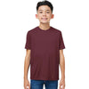 Core 365 Youth Burgundy Capital Performance T-Shirt
