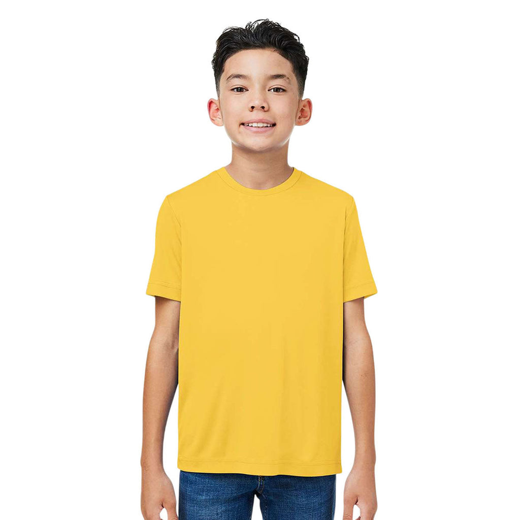Core 365 Youth Campus Gold Capital Performance T-Shirt