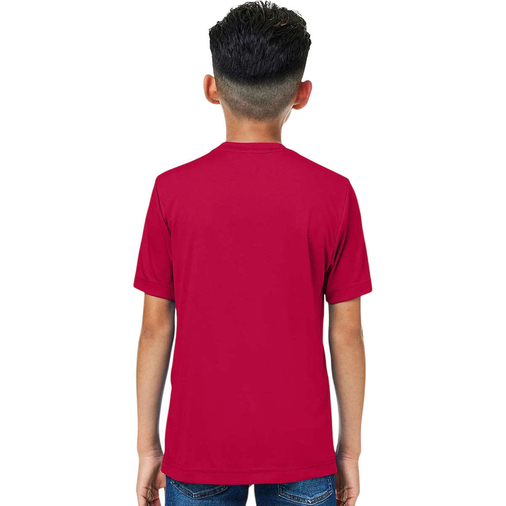 Core 365 Youth Classic Red Capital Performance T-Shirt