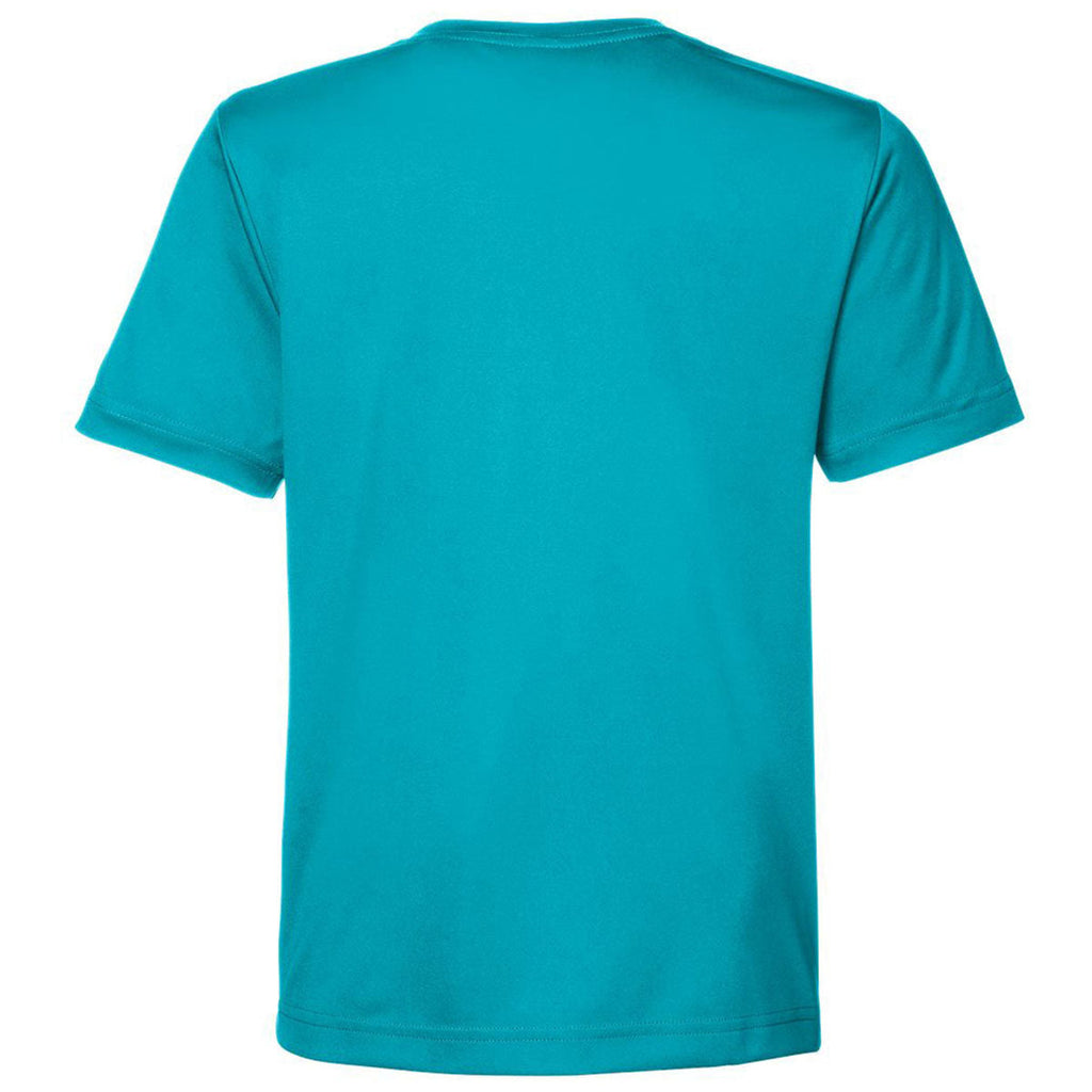 Core 365 Youth Clear Teal Capital Performance T-Shirt