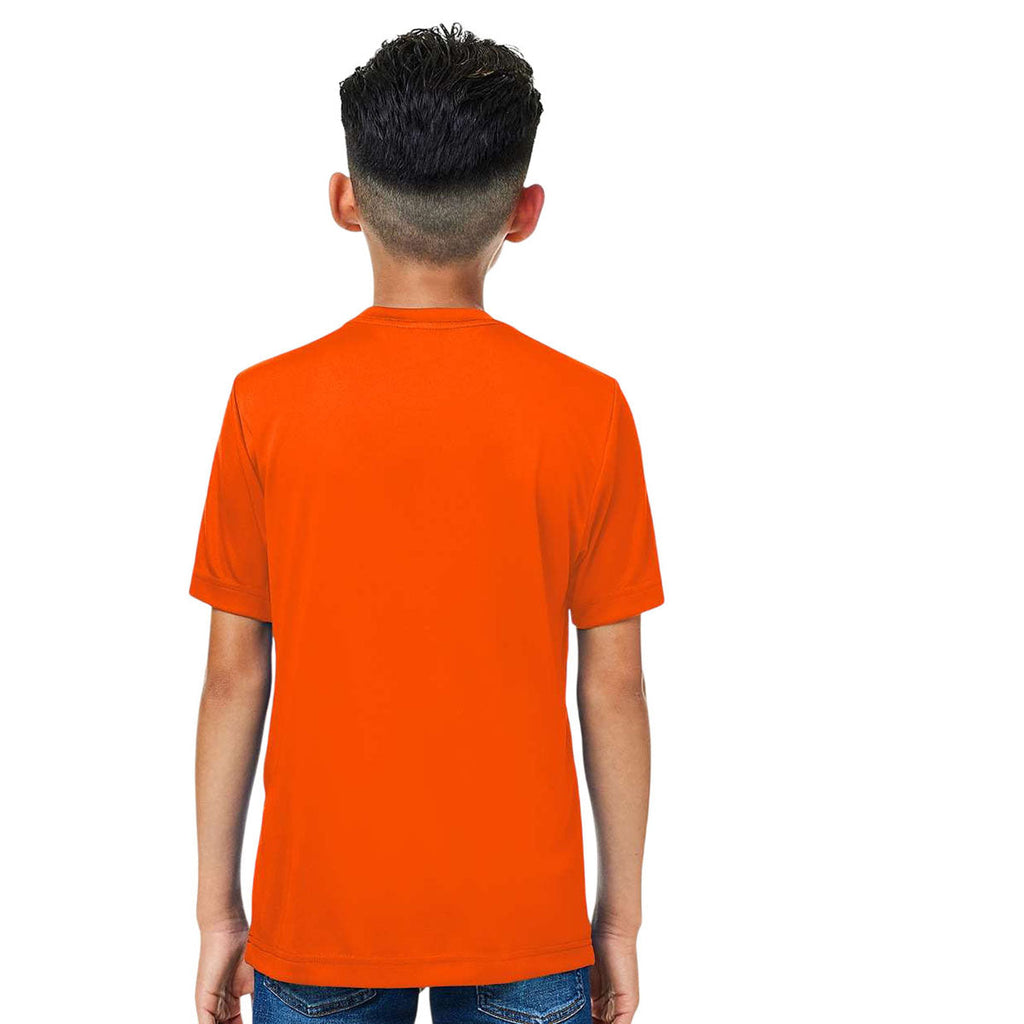 Core 365 Youth Safety Orange Capital Performance T-Shirt