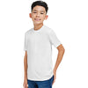 Core 365 Youth White Capital Performance T-Shirt