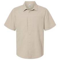 Core 365 Men's Stone UltraUVP Shoreline Short Sleeve Staff Shirt