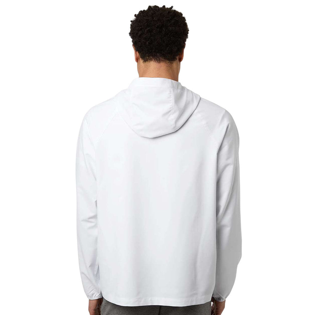 Core 365 Men's White UltraUVP Shoreline Long Sleeve Hooded Pullover