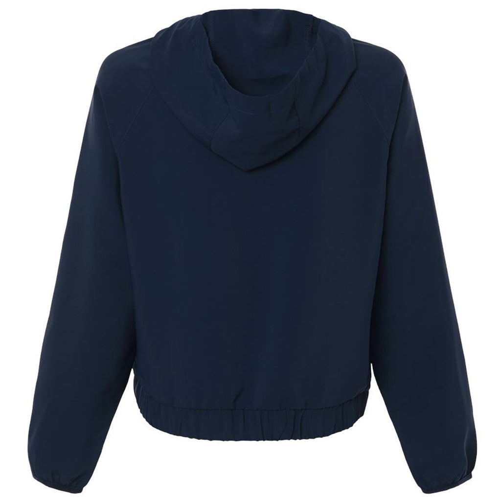 Core 365 Women's Classic Navy UltraUVP Shoreline Long Sleeve Hooded Pullover