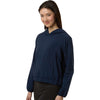 Core 365 Women's Classic Navy UltraUVP Shoreline Long Sleeve Hooded Pullover