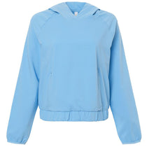 Core 365 Women's Columbia Blue UltraUVP Shoreline Long Sleeve Hooded Pullover