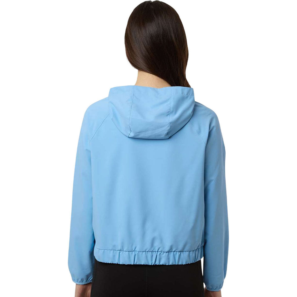 Core 365 Women's Columbia Blue UltraUVP Shoreline Long Sleeve Hooded Pullover