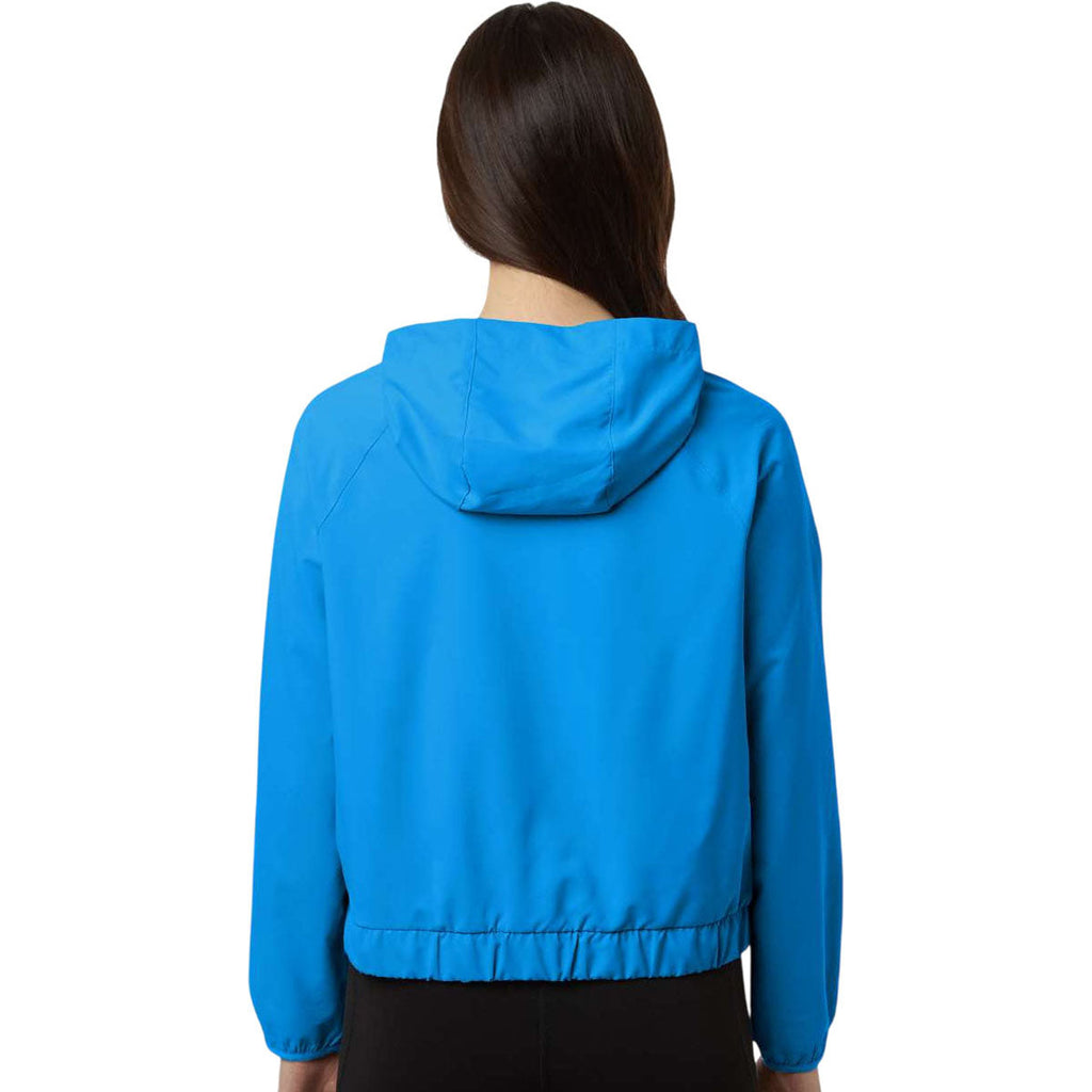 Core 365 Women's Electric Blue UltraUVP Shoreline Long Sleeve Hooded Pullover