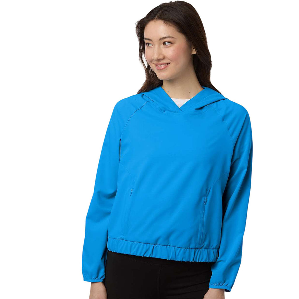 Core 365 Women's Electric Blue UltraUVP Shoreline Long Sleeve Hooded Pullover