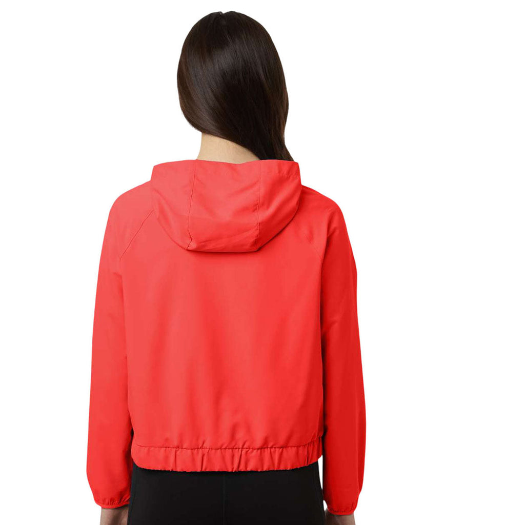 Core 365 Women's Marina Red UltraUVP Shoreline Long Sleeve Hooded Pullover