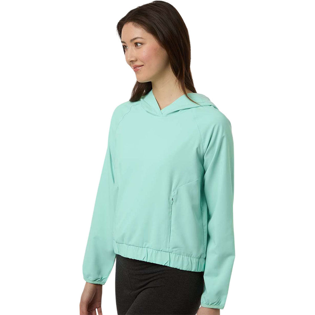 Core 365 Women's Sea Glass UltraUVP Shoreline Long Sleeve Hooded Pullover