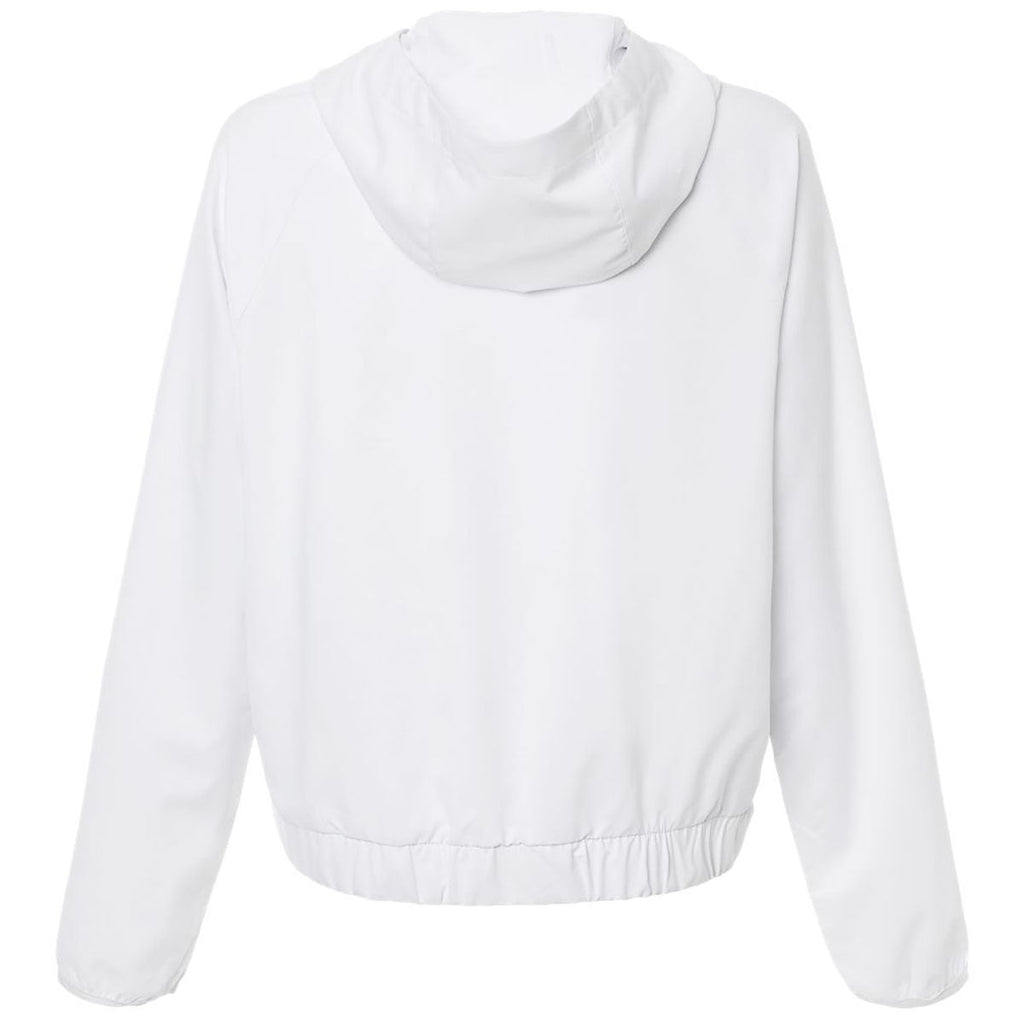 Core 365 Women's White UltraUVP Shoreline Long Sleeve Hooded Pullover