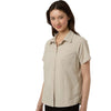 Core 365 Women's Stone UltraUVP Shoreline Short Sleeve Staff Shirt