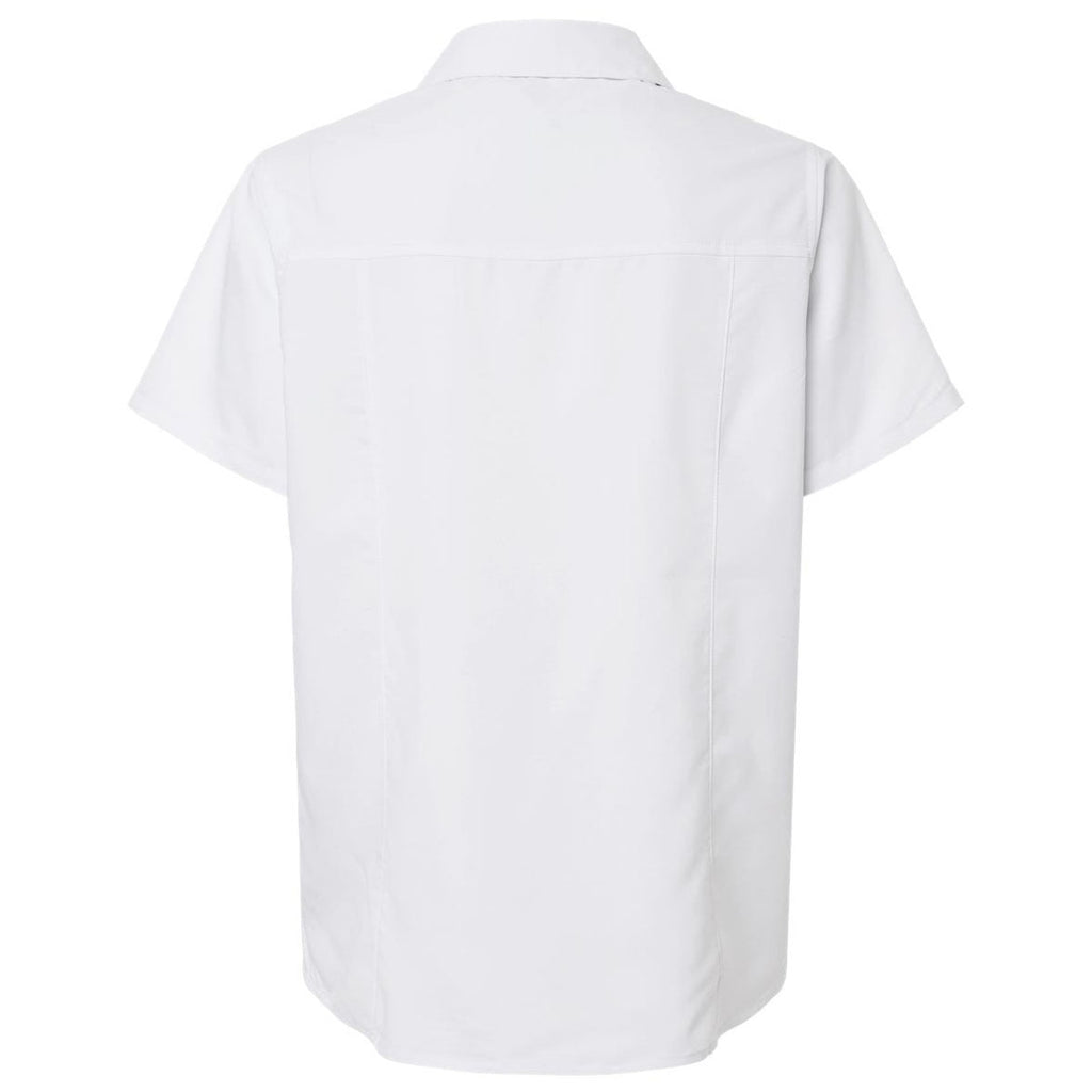 Core 365 Women's White UltraUVP Shoreline Short Sleeve Staff Shirt