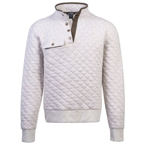 Landway Men's Oatmeal Riverton Quilted Fleece Pullover