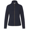 Landway Women's Navy Seneca Quilted Full-Zip Sweater