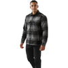 Stormtech Men's Carbon/Black Plaid Highland Sherpa Lined Plaid Jacket
