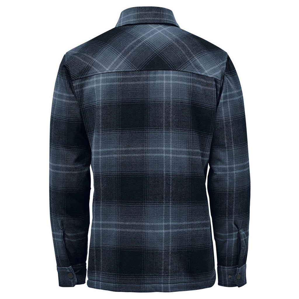 Stormtech Men's Midnight/Dusk Plaid Highland Sherpa Lined Plaid Jacket