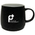 Debco Black/White Mason 15 Fl. Oz. Ceramic Mug