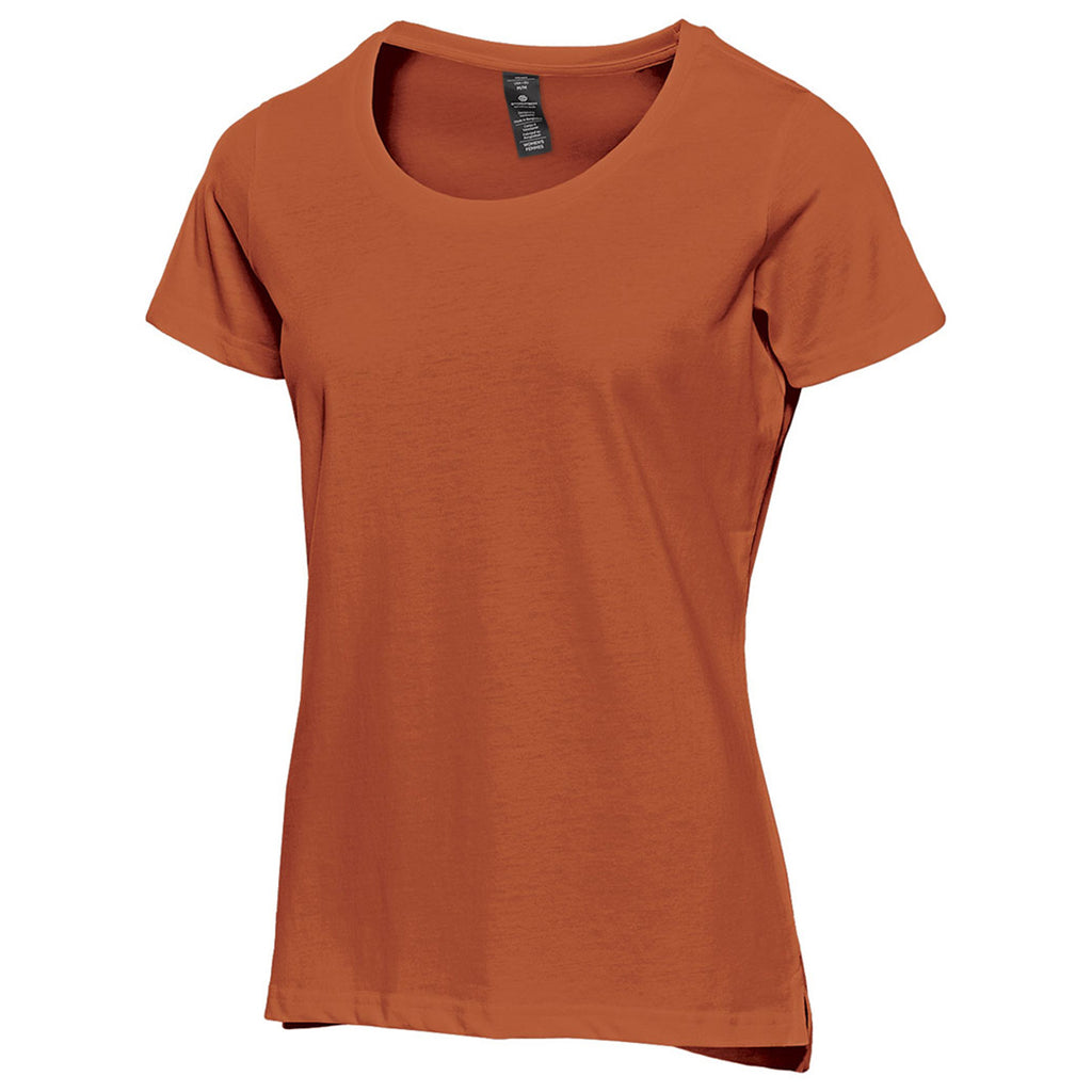 Stormtech Women's Rust Heather Equinox Short Sleeve Tee