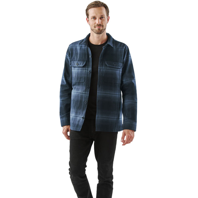 Stormtech Men's Midnight/Dusk Highland Plaid Shacket