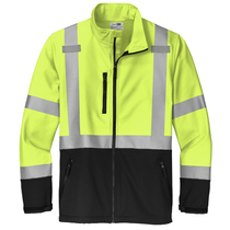 CornerStone Men's Safety Yellow ANSI 107 Class 3 Soft Shell Jacket