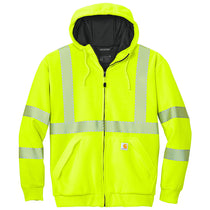 Carhartt Unisex Brite Lime ANSI 107 Class 3 Lined Full-Zip Sweatshirt