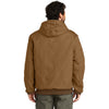 Carhartt Men's Carhartt Brown Quilted-Flannel-Lined Duck Active Jacket