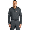 Carhartt Men's Pewter FLD & RSCU Long Sleeve Polo