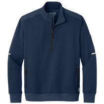 Carhartt Men's Dark Navy FLD & RSCU 1/2-Zip Mid-Layer