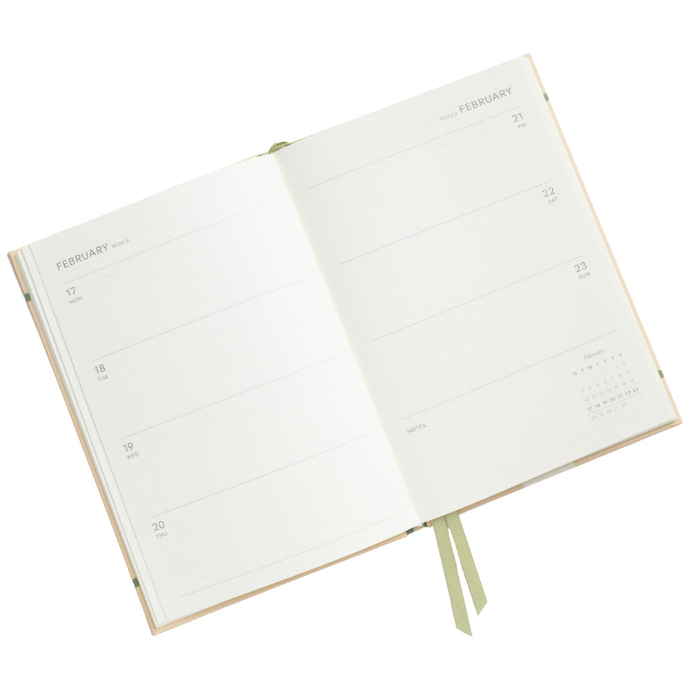 Papier Blue/Light Blue Colorblock Calendar Year Planner