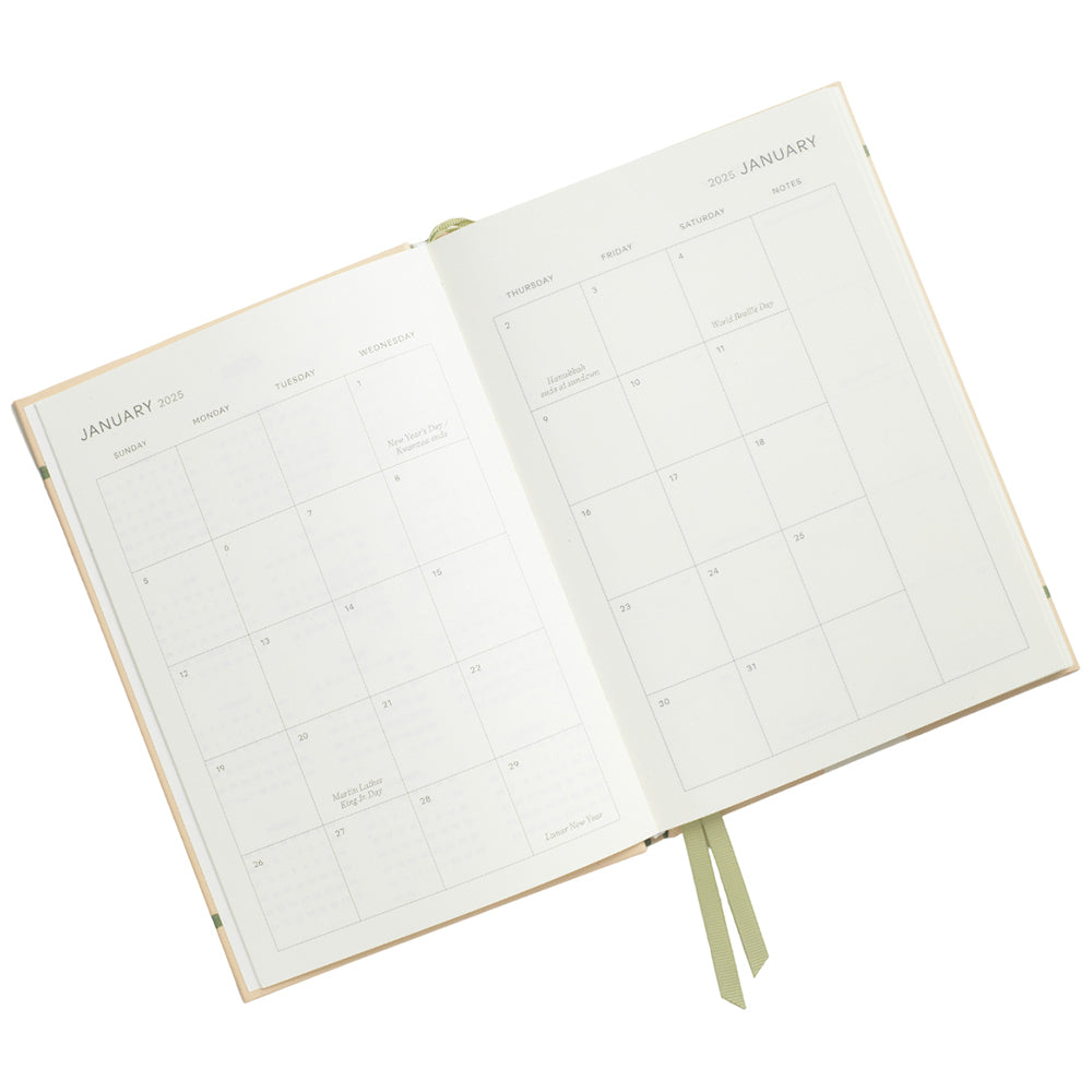 Papier Blue/Navy Colorblock Calendar Year Planner