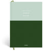 Papier Green/Dark Green Colorblock Calendar Year Planner