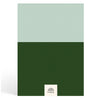 Papier Green/Dark Green Colorblock Calendar Year Planner