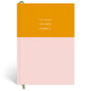 Papier Pink/Mustard Colorblock Lined Notebook